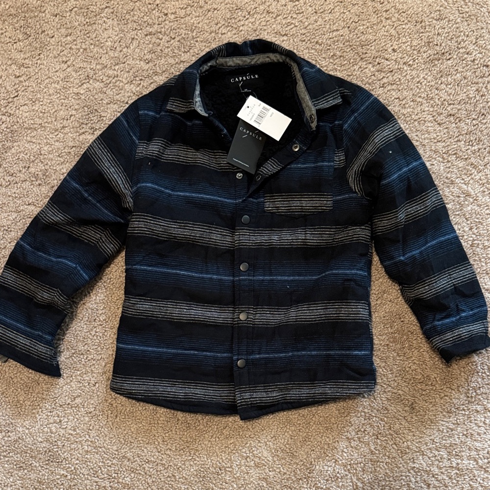 Capulet Black and Gray Striped Jacket